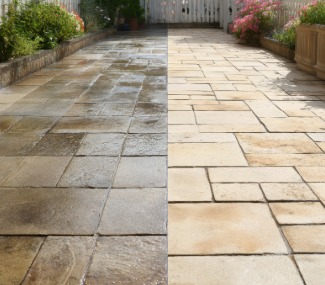 Master Nettoyage sols extérieurs.​ avant après